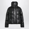 MM6 Maison Margiela Short padded faux leather jacket in black