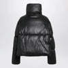 MM6 Maison Margiela Short padded faux leather jacket in black