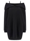 Mm6 Maison Margiela Off-shoulder Hooded Dress