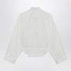 MM6 Maison Margiela White cotton shirt with mirrored effect