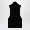 MM6 Maison Margiela Black wool zip vest