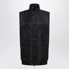 MM6 Maison Margiela Black Nylon Zip-Up Vest