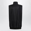 MM6 Maison Margiela Black Nylon Zip-Up Vest