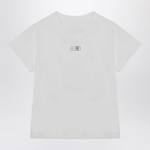  MM6 Maison Margiela White T-shirt with Numeric Signature patch