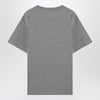 MM6 Maison Margiela Grey mélange cotton T-shirt with gloves