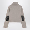 MM6 Maison Margiela Beige wool blend turtleneck sweater