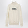 MM6 Maison Margiela Distressed turtleneck sweater with Numeric Signature