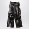 MM6 Maison Margiela Shiny burgundy wide trousers