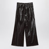 MM6 Maison Margiela Shiny burgundy wide trousers