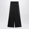 MM6 Maison Margiela Black satin palazzo pants