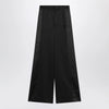 MM6 Maison Margiela Black satin palazzo pants
