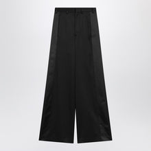  MM6 Maison Margiela Black satin palazzo pants