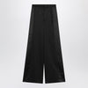 MM6 Maison Margiela Black satin palazzo pants