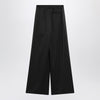 MM6 Maison Margiela Black satin palazzo pants