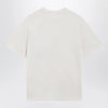 MM6 Maison Margiela Écru draped T-shirt with logo patch