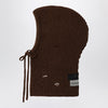 MM6 Maison Margiela Brown wool-blend hood