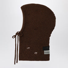  MM6 Maison Margiela Brown wool-blend hood