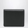 Maison Margiela Four Stitches compact grained leather card holder in black