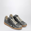Maison Margiela Black cracked leather Replica sneakers