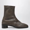 Maison Margiela Tabi ankle boot in brown leather