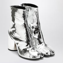  Maison Margiela Tabi broken mirror silver boot