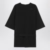 MM6 Maison Margiela Black wool-blend mini dress