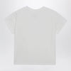 MM6 Maison Margiela Off-white cotton jersey T-shirt with numeric embroidery