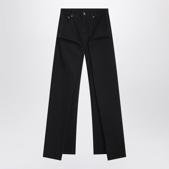 MM6 Maison Margiela Black panelled jeans