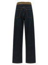 Mm6 Maison Margiela Raw Cut Waist Jeans
