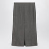 MM6 Maison Margiela Brown and beige patterned wool midi skirt