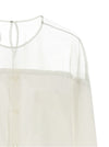 Mm6 Maison Margiela Tulle Insert Shirt