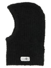 Mm6 Maison Margiela Bouclé Balaclava With Logo