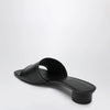 MM6 Maison Margiela Black Anatomic sandals with low heel