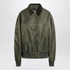 Maison Margiela Khaki green padded nylon bomber jacket