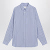 Maison Margiela Light blue striped cotton shirt