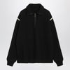 Maison Margiela Black wool half-zip sweater