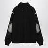 Maison Margiela Black wool half-zip sweater