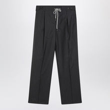  Maison Margiela Grey pinstripe wool trousers