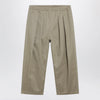 Maison Margiela Low-crotch cotton gabardine trousers in beige
