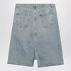 Maison Margiela Low-crotch denim bermuda shorts in ice blue