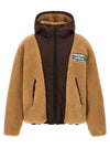 Dsquared2 Teddy Reversible Jacket With Logo Patch