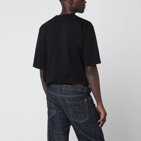 Magliano X D2 Black T-shirt with logo print