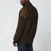 Magliano X D2 Military green wool zip-up cardigan