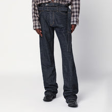  Magliano X D2 Dark navy blue jeans with belt