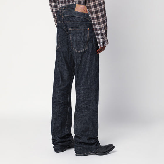 Magliano X D2 Dark navy blue jeans with belt
