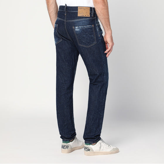 Magliano X D2 Slim navy blue washed-effect jeans