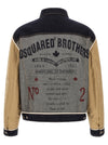 Dsquared2 Two-material Denim Jacket