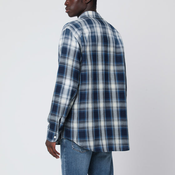 Dsquared2 Blue/white check patterned shirt