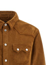 Dsquared2 Suede Boxy Shirt Jacket