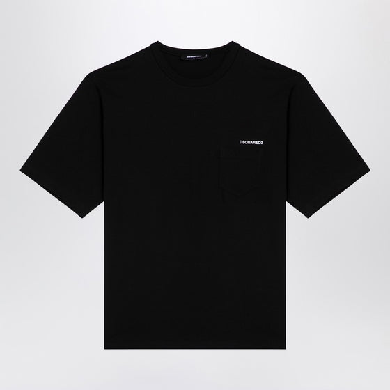 Dsquared2 Black cotton crew-neck T-shirt